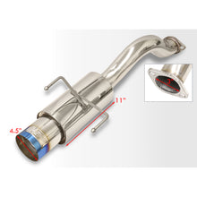 Load image into Gallery viewer, Honda Civic Hatchback 1996-2000 N1 Style Stainless Steel Catback Exhaust System Burnt Tip (Piping: 2.5&quot; / 65mm to 3.0&quot; / 76mm | Tip: 4.5&quot;)
