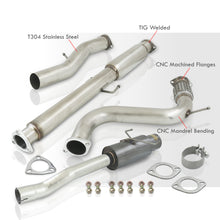 Load image into Gallery viewer, Honda Accord 2.2L I4 1994-1997 N1 Style Stainless Steel Catback Exhaust System Gunmetal (Piping: 2.5&quot; / 65mm to 3.0&quot; / 76mm | Tip: 4.5&quot;)
