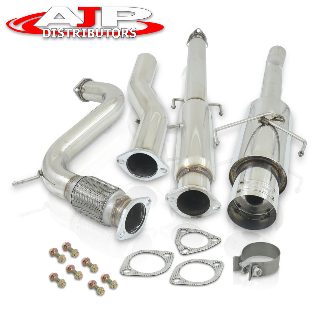 Honda Accord 2.2L I4 1994-1997 N1 Style Stainless Steel Catback Exhaust System (Piping: 2.5
