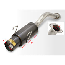 Load image into Gallery viewer, Honda Del Sol 1993-1997 N1 Style Stainless Steel Catback Exhaust System Gunmetal (Piping: 2.5&quot; / 65mm | Tip: 4.5&quot;)
