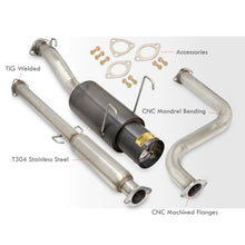 Load image into Gallery viewer, Honda Del Sol 1993-1997 N1 Style Stainless Steel Catback Exhaust System Gunmetal (Piping: 2.5&quot; / 65mm | Tip: 4.5&quot;)
