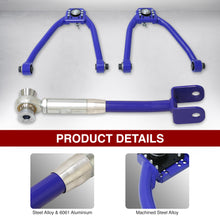 Load image into Gallery viewer, Nissan 350Z 2003-2009 / Infiniti G35 2003-2007 Front Upper &amp; Rear Control Arms Camber Kit Blue
