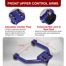 Load image into Gallery viewer, Lexus IS300 2001-2005 Front Upper &amp; Rear Upper Tubular Control Arms Camber Kit Blue
