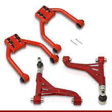 Load image into Gallery viewer, Lexus IS300 2001-2005 Front Upper &amp; Rear Upper Tubular Control Arms Camber Kit Red
