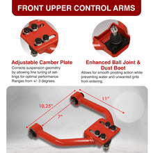 Load image into Gallery viewer, Lexus IS300 2001-2005 Front Upper &amp; Rear Upper Tubular Control Arms Camber Kit Red
