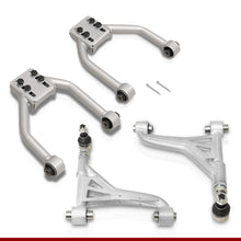 Load image into Gallery viewer, Lexus IS300 2001-2005 Front Upper &amp; Rear Upper Tubular Control Arms Camber Kit Silver
