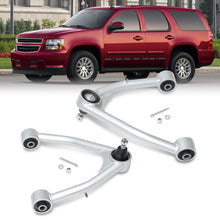 Load image into Gallery viewer, Chevrolet Suburban 2007-2020 / Tahoe 2007-2020 / GMC Yukon &amp; XL 2007-2020 / Cadillac Escalade 2007-2020 2-4&quot; Lift Front Upper Tubular Control Arms Silver
