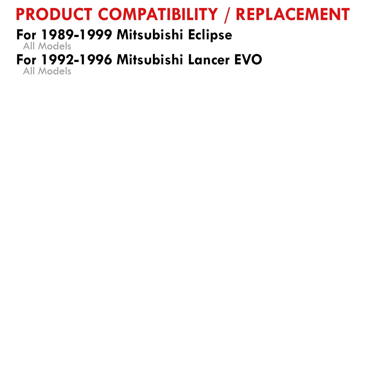 Mitsubishi Eclipse 1989-1999 / Lancer EVO 1992-1996 TD05 Turbo