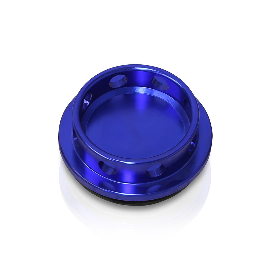 Acura/Honda Aluminum Round Circle Hole Style Oil Cap Blue