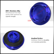 Load image into Gallery viewer, Acura/Honda Aluminum Round Circle Hole Style Oil Cap Blue
