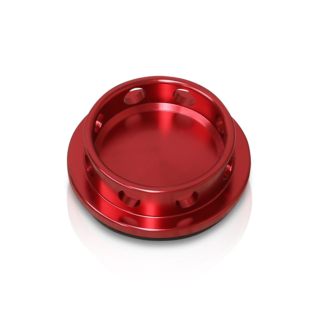 Acura/Honda Aluminum Round Circle Hole Style Oil Cap Red