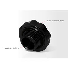 Load image into Gallery viewer, Acura/Honda Aluminum Octogon Screw Style Oil Cap Black

