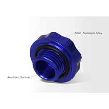 Load image into Gallery viewer, Acura/Honda Aluminum Octogon Screw Style Oil Cap Blue
