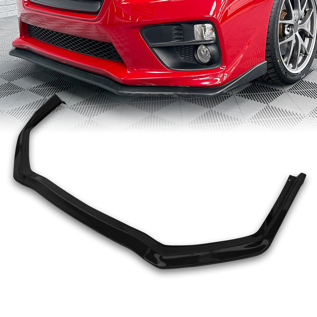 Subaru WRX / STI 2015-2017 V-Limited Style Front Bumper Lip Gloss Black