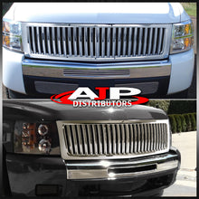 Load image into Gallery viewer, Chevy Silverado 07-2013 Vertical Style Front Grille Chrome
