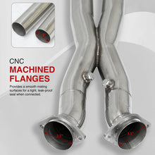 Load image into Gallery viewer, Chevrolet Corvette C6 Z06 2005-2013 Stainless Steel Exhaust Header with Crossover X-Pipe
