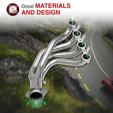 Load image into Gallery viewer, Chevrolet Corvette C6 Z06 2005-2013 Stainless Steel Exhaust Header with Crossover X-Pipe

