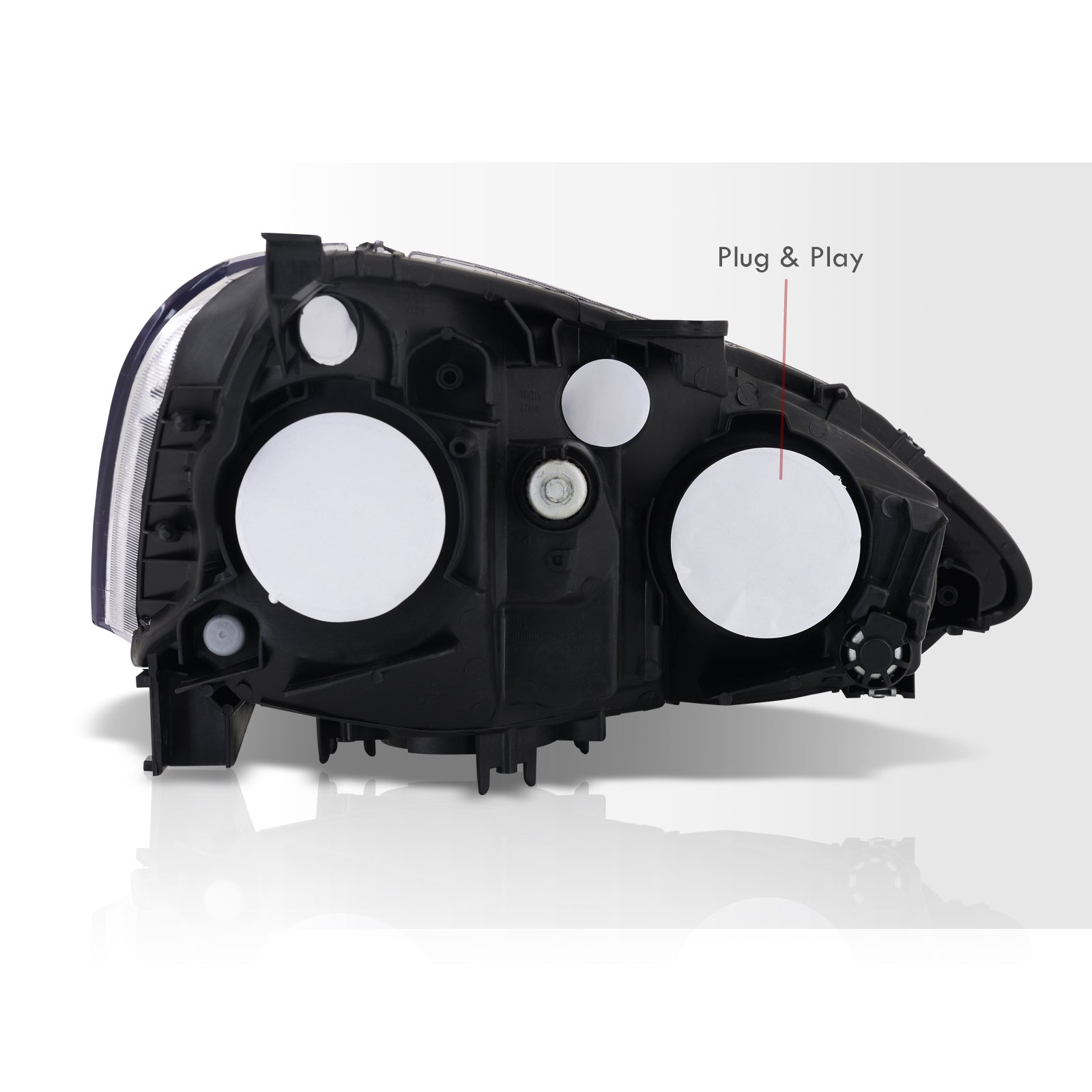 Sell 2002-2004 Acura RSX Black Halo Projector Headlights Left Right Yellow Fog Lamps I448733