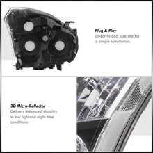 Load image into Gallery viewer, Nissan Rogue 2008-2013 Factory Style Headlights Black Housing Clear Len Clear Reflector (Halogen Models Only)
