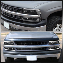 Load image into Gallery viewer, Chevrolet Silverado 1999-2002 / Suburban Tahoe 2000-2006 LED DRL Bar Factory Style Headlights + Bumpers Black Housing Clear Len Clear Reflector
