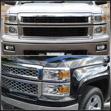 Load image into Gallery viewer, Chevrolet Silverado 1500 2014-2015 Factory Style Headlights Chrome Housing Clear Len Amber Reflector (Will Not Fit 2500 &amp; HD Models)
