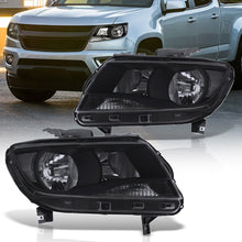 Load image into Gallery viewer, 2015-2020 Chevy Colorado 4-Door Extra Cab | Crew Cab Models Compatible w/ Factory Halogen Headlight Models Only Black Housing Clear Lens Reflector
