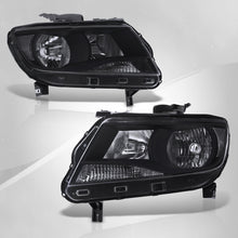Load image into Gallery viewer, 2015-2020 Chevy Colorado 4-Door Extra Cab | Crew Cab Models Compatible w/ Factory Halogen Headlight Models Only Black Housing Clear Lens Reflector
