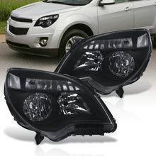Load image into Gallery viewer, 2010-2015 Chevrolet Equinox Halogen Conbination Headlamp W/o Projector Bean Black Housing Clear Lens Reflector
