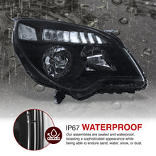 Load image into Gallery viewer, 2010-2015 Chevrolet Equinox Halogen Conbination Headlamp W/o Projector Bean Black Housing Clear Lens Reflector
