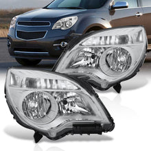 Load image into Gallery viewer, 2010-2015 Chevrolet Equinox Halogen Conbination Headlamp W/o Projector Bean Chrome Housing Clear Lens Reflector
