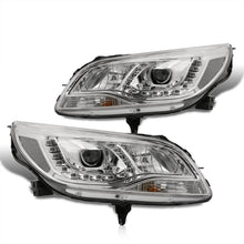 Load image into Gallery viewer, Chevrolet Malibu 2013-2015 Halo LED DRL Bar Projector Headlights Chrome Housing Clear Len Clear Reflector (Halogen Models Only)
