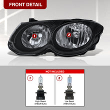 Load image into Gallery viewer, CHRYSLER 300M 99-04 Head Lamp Assembly Base w/o Leveling Black Housing Clear Lens Reflector
