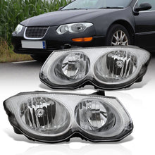 Load image into Gallery viewer, CHRYSLER 300M 99-04 Head Lamp Assembly Base w/o Leveling Chrome Housing Clear Lens Reflector
