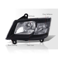 Load image into Gallery viewer, Dodge Grand Caravan 2008-2010 Factory Style Headlights Black Housing Clear Len Clear Reflector
