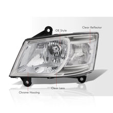 Load image into Gallery viewer, Dodge Grand Caravan 2008-2010 Factory Style Headlights Chrome Housing Clear Len Clear Reflector
