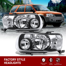 Load image into Gallery viewer, Ford Escape 2005-2007 Headlight Chrome Housing Clear Lens Reflector
