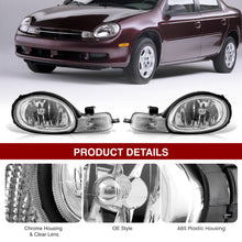 Load image into Gallery viewer, 2000-2002 Dodge Neon Headlights Assembly (w/o Bezel) Chrome Housing Clear Lens Reflector
