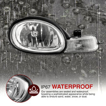 Load image into Gallery viewer, 2000-2002 Dodge Neon Headlights Assembly (w/o Bezel) Chrome Housing Clear Lens Reflector
