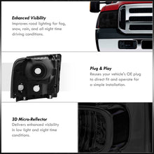 Load image into Gallery viewer, Ford F250 F350 F450 Super Duty 2005-2007 Factory Style Headlights Chrome Housing Smoke Len Clear Reflector

