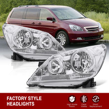 Load image into Gallery viewer, HONDA Odyssey 2005-2007 Headlight Chrome Housing Clear Lens Reflector
