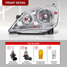 Load image into Gallery viewer, HONDA Odyssey 2005-2007 Headlight Chrome Housing Clear Lens Reflector
