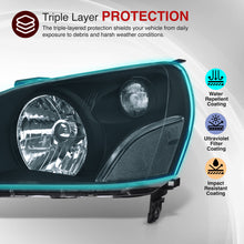Load image into Gallery viewer, HONDA Pilot 2003-2005 Headlight Black Housing Clear Lens Reflector
