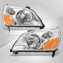 Load image into Gallery viewer, HONDA Pilot 2003-2005 Headlight Chrome Housing Clear Lens Amber Reflector
