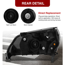 Load image into Gallery viewer, HONDA Pilot 2003-2005 Headlight Chrome Housing Clear Lens Amber Reflector
