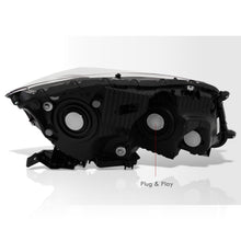 Load image into Gallery viewer, Honda Accord Sedan 2008-2012 Factory Style Headlights Black Housing Clear Len Clear Reflector
