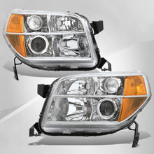 Load image into Gallery viewer, HONDA Pilot 2006-2008 Headlight Chrome Housing Clear Lens Amber Reflector

