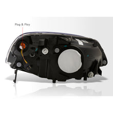 Load image into Gallery viewer, Honda Civic 2001-2003 Sequential LED DRL Bar Factory Style Headlights Black Housing Clear Len Clear Reflector
