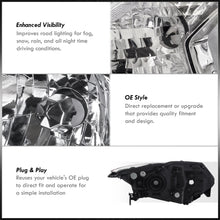 Load image into Gallery viewer, Honda HRV 2016-2018 Headlights Chrome Housing Clear Len Amber Reflector (Halogen Models Only)
