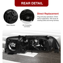 Load image into Gallery viewer, MAZDA 6 2003-2005 Head Lamp Unit w/o Fog STD Black Housing Clear Lens Reflector
