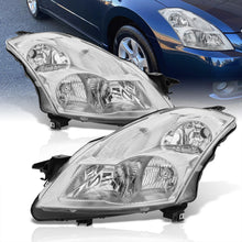 Load image into Gallery viewer, Nissan Altima Sedan 2007-2009 Factory Style Headlights Chrome Housing Clear Len Clear Reflector (Halogen Models Only)
